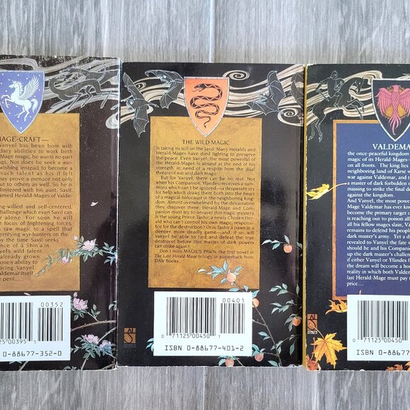 MERCEDES LACKEY BOOKS # 1-3 TRILOGY LAST HERALD MAGE PAWN PROMISE PRICE 1ST ED - Picture 2 of 15